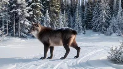 Boreal Beauty Capturing the Majestic Winter Wildlife of Protected Species