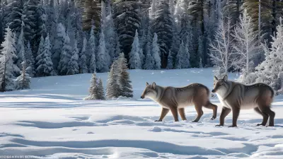 Boreal Beauty Capturing the Majestic Winter Wildlife of Protected Species