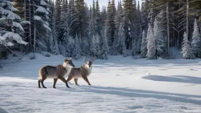Boreal Beauty Capturing the Majestic Winter Wildlife of Protected Species