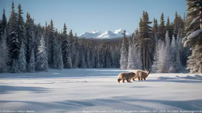 Boreal Beauty Capturing the Majestic Winter Wildlife of Protected Species