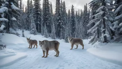 Boreal Beauty Capturing the Majestic Winter Wildlife of Protected Species