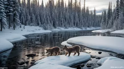 Boreal Beauty Capturing the Majestic Winter Wildlife of Protected Species