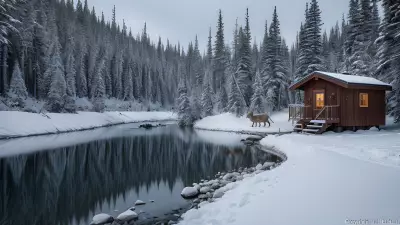 Boreal Beauty Capturing the Majestic Winter Wildlife of Protected Species