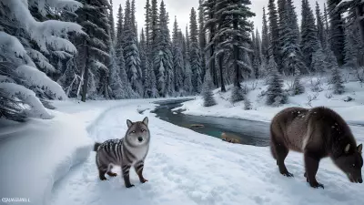 Boreal Beauty Capturing the Majestic Winter Wildlife of Protected Species