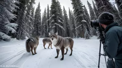 Boreal Beauty Capturing the Majestic Winter Wildlife of Protected Species