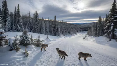 Boreal Beauty Capturing the Majestic Winter Wildlife of Protected Species