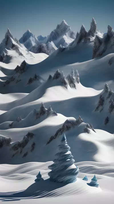 Fleeting Fusion A Marvelous Monochrome Landscape with a Surprise Sculpture