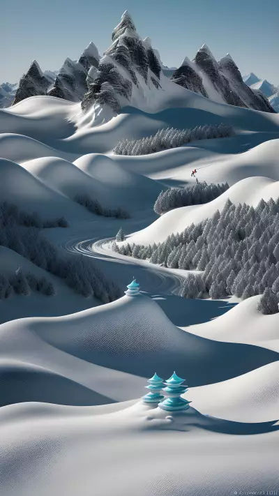 Fleeting Fusion A Marvelous Monochrome Landscape with a Surprise Sculpture