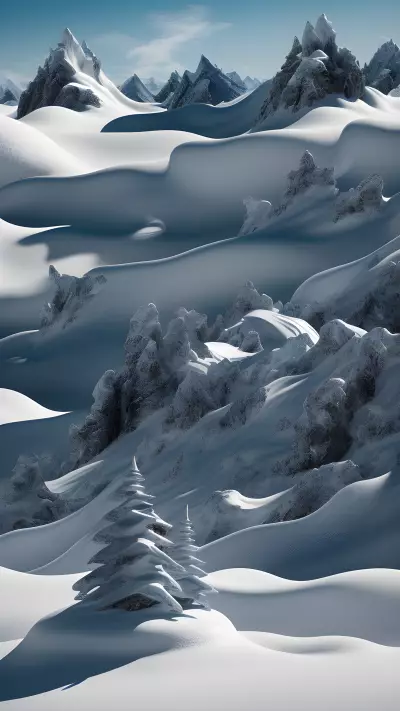 Fleeting Fusion A Marvelous Monochrome Landscape with a Surprise Sculpture