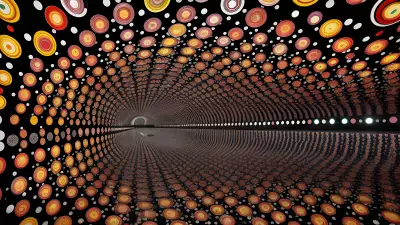 Kusama inspired Urban Landscape The Subway's Splendor