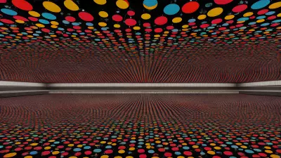 Kusama inspired Urban Landscape The Subway's Splendor