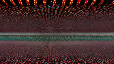 Kusama inspired Urban Landscape The Subway's Splendor
