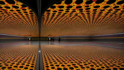Kusama inspired Urban Landscape The Subway's Splendor