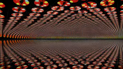 Kusama inspired Urban Landscape The Subway's Splendor