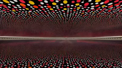 Kusama inspired Urban Landscape The Subway's Splendor