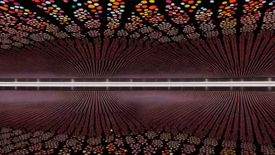 Kusama inspired Urban Landscape The Subway's Splendor