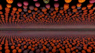Kusama inspired Urban Landscape The Subway's Splendor