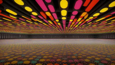 Kusama inspired Urban Landscape The Subway's Splendor