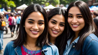 Daily Faces at a Bustling Street Fair A Portrait of Everyday Life