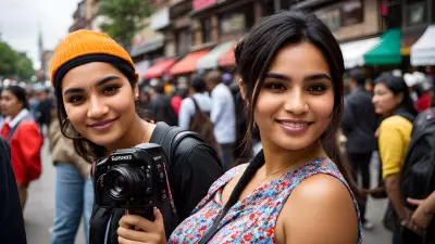 Daily Faces at a Bustling Street Fair A Portrait of Everyday Life