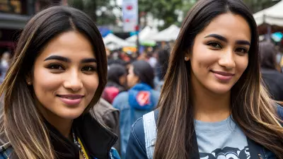 Daily Faces at a Bustling Street Fair A Portrait of Everyday Life