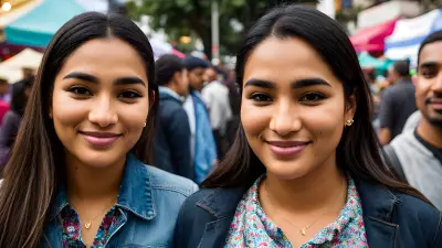Daily Faces at a Bustling Street Fair A Portrait of Everyday Life