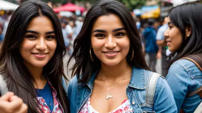 Daily Faces at a Bustling Street Fair A Portrait of Everyday Life