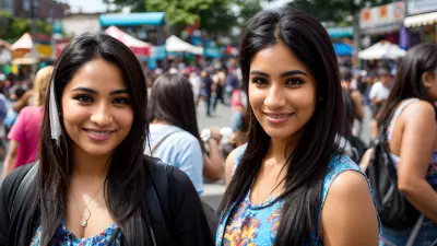 Daily Faces at a Bustling Street Fair A Portrait of Everyday Life