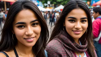 Daily Faces at a Bustling Street Fair A Portrait of Everyday Life