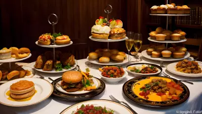 Literary Flavors Unique Food Presentations at a Book Café