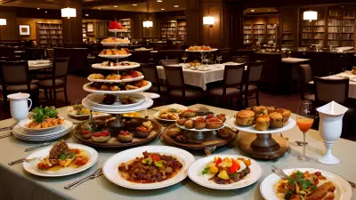 Literary Flavors Unique Food Presentations at a Book Café