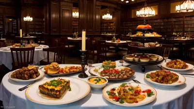 Literary Flavors Unique Food Presentations at a Book Café