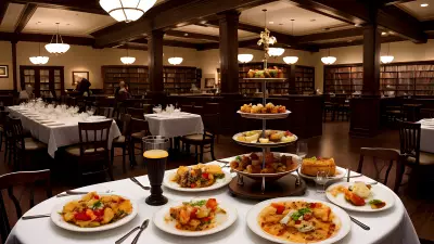 Literary Flavors Unique Food Presentations at a Book Café