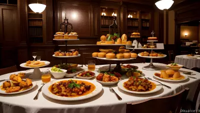 Literary Flavors Unique Food Presentations at a Book Café