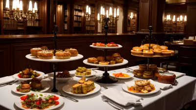 Literary Flavors Unique Food Presentations at a Book Café