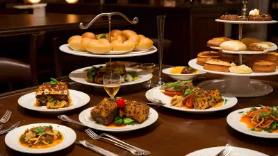 Literary Flavors Unique Food Presentations at a Book Café