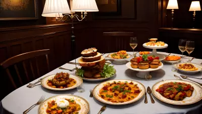 Literary Flavors Unique Food Presentations at a Book Café