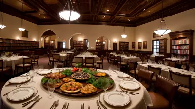 Literary Flavors Unique Food Presentations at a Book Café