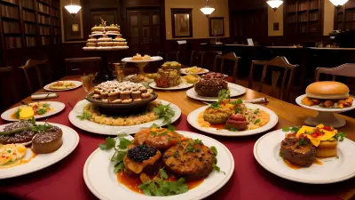 Literary Flavors Unique Food Presentations at a Book Café