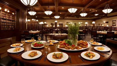 Literary Flavors Unique Food Presentations at a Book Café