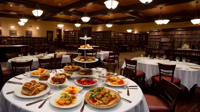 Literary Flavors Unique Food Presentations at a Book Café
