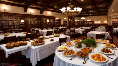 Literary Flavors Unique Food Presentations at a Book Café
