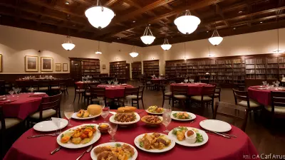 Literary Flavors Unique Food Presentations at a Book Café