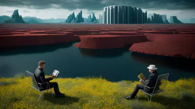Metal Landscape A Painting of Reading Inspiration