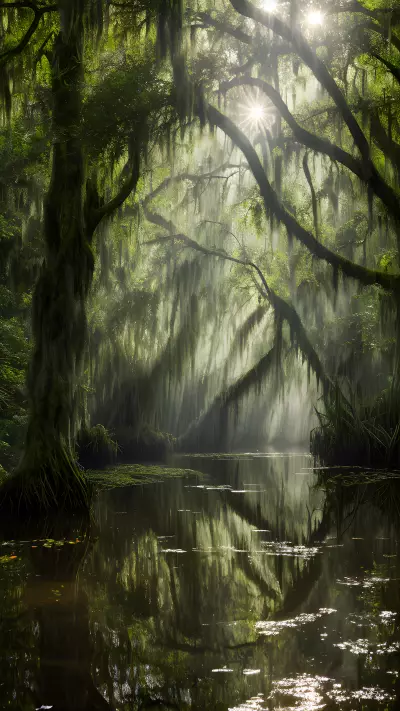 Exploring the Ecosystem Wonders of Dappled Light in the Swamp