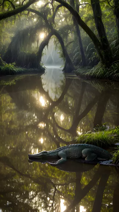 Exploring the Ecosystem Wonders of Dappled Light in the Swamp