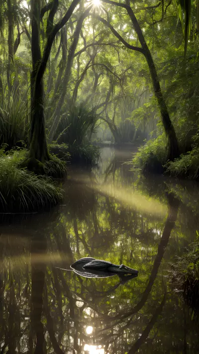 Exploring the Ecosystem Wonders of Dappled Light in the Swamp