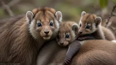 Exploring the Fragility and Resilience of Ecosystems through the Unique Bond between a Baby Mammal and its Mother