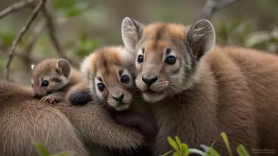 Exploring the Fragility and Resilience of Ecosystems through the Unique Bond between a Baby Mammal and its Mother