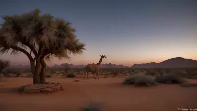 Gentle Giants of Oasis Witness the Majesty at Blue Hour
